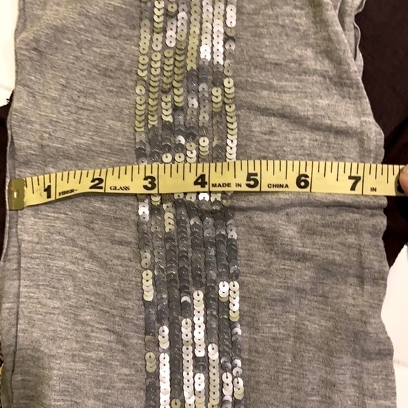 🦄 Cejon Accessories 2 Skinny Sequin Infinity Scarfs Gray Silver Brown Gold - Picture 9 of 12